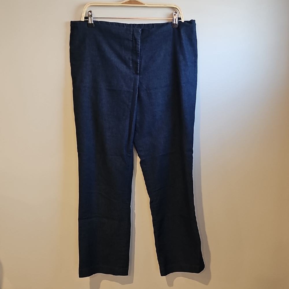 Mimi Maternity Navy Linen Trousers
